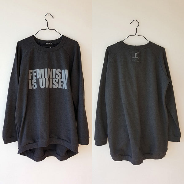 Unisex sweater F=U: Graffit grey + grey