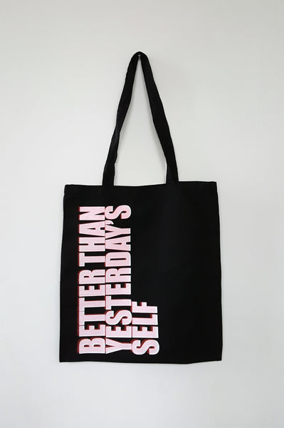 Unisex statement Tote bag BETTER THAN YESTERDAY'S SELF