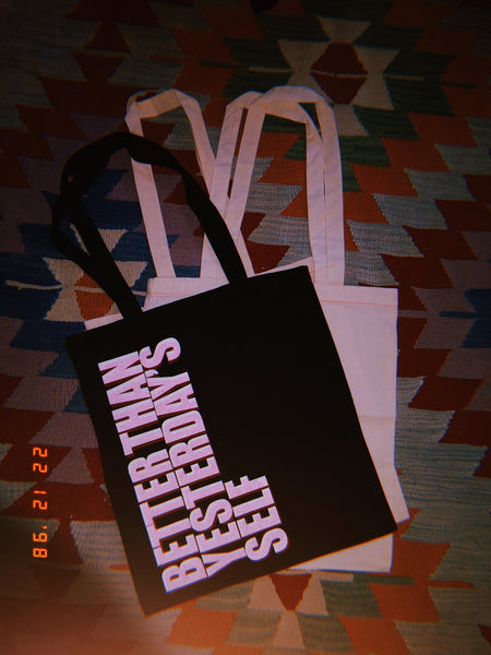 Handprinted Original Statement Cotton Tote Bags