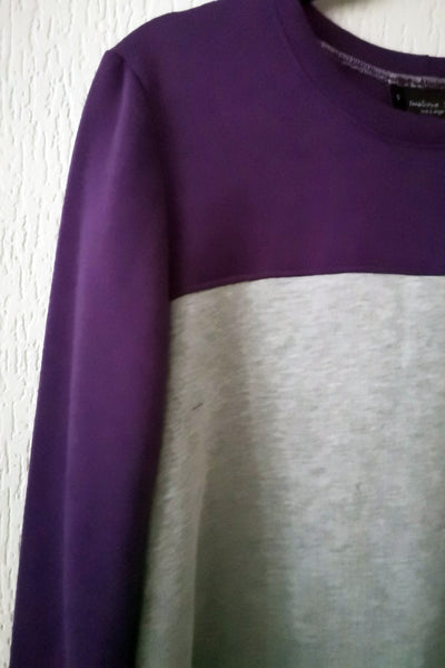 The Warmest Dress in the World - LightGrey + Purple