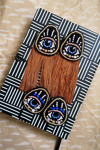 Oversized Statement Earrings with Mystical All Feeling Eyes