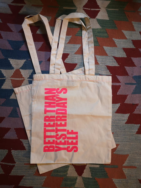 Handprinted Original Statement Cotton Tote Bags