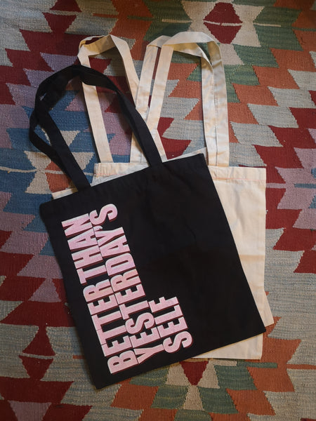 Handprinted Original Statement Cotton Tote Bags