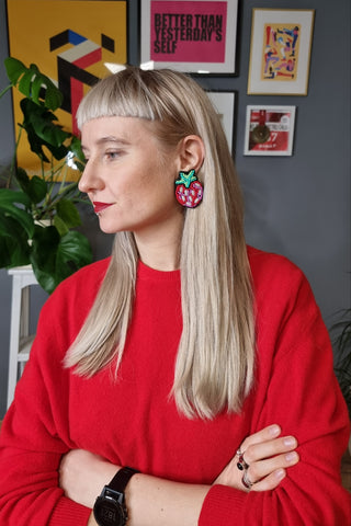 Strawberry earrings