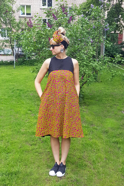 Mama Africa Crazy Banana Summer Party Dress