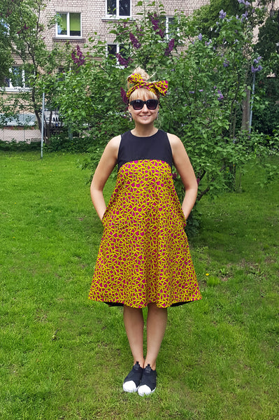 Mama Africa Crazy Banana Summer Party Dress
