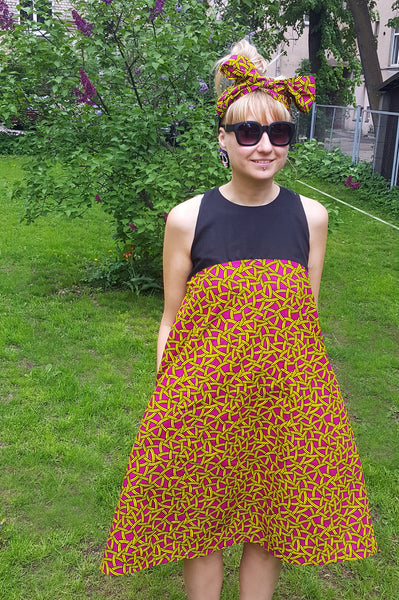 Mama Africa Crazy Banana Summer Party Dress