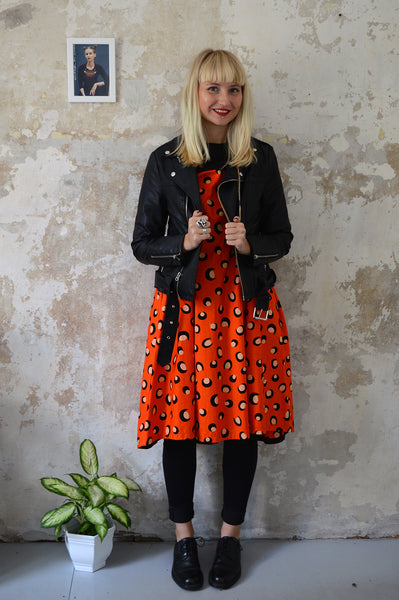 Mama Africa Fiery Cheetah Summer Party Dress