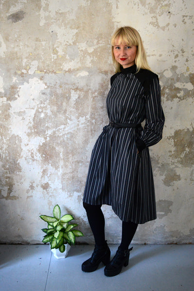 Space Warrior Queen - cotton shirt dress in sea green with some special details