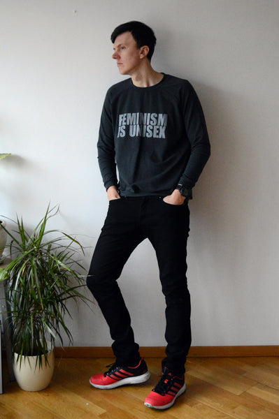 Unisex sweater F=U: Graffit grey + grey