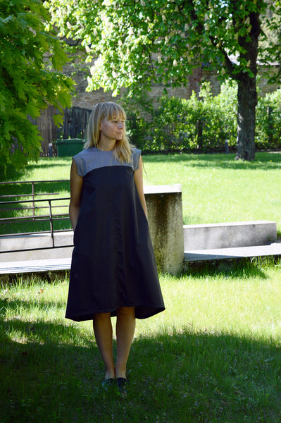 Short sleeve Cute Summer Grey Cotton Dress