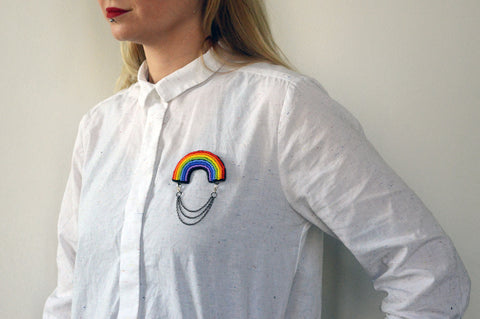 Unisex pin "Rainbow Love"
