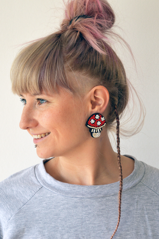 Mushroom earrings