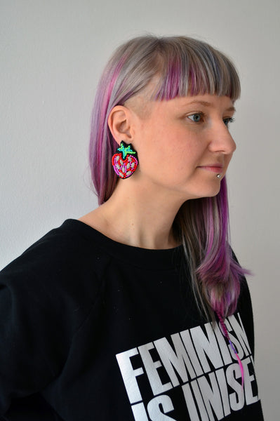 Strawberry earrings
