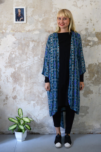 Sea Green Transformer Kimono - from dress to a kimono jacket